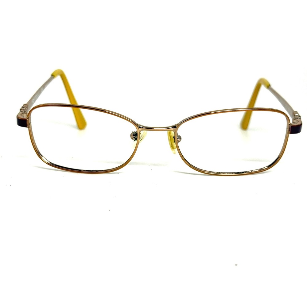 Vogue VO 3904 813โ Brown Gold Metal Rectangular Eyeglass Frames 52-17-135 H6547